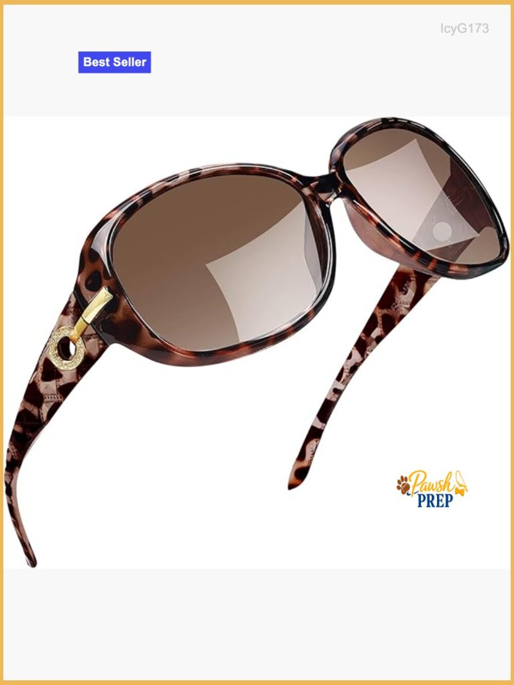 Oversized Rectangle Polarized Sunglasses UV Protection Rhinestone